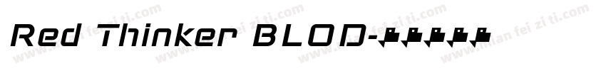 Red Thinker BLOD字体转换